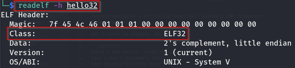 ELF 32 bits